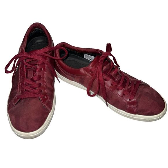 Lacrosse Flat Shoe Mens 8 Maroon Straightset - Picture 2 of 8